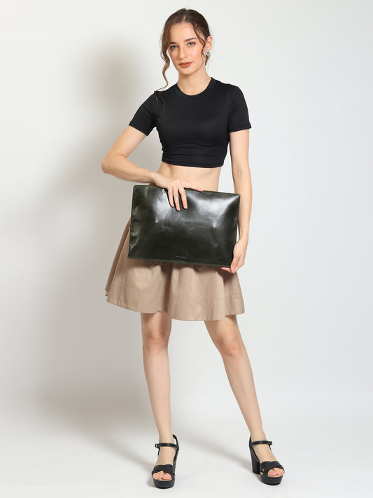 Harvey leather laptop sleeve — Art Avenue