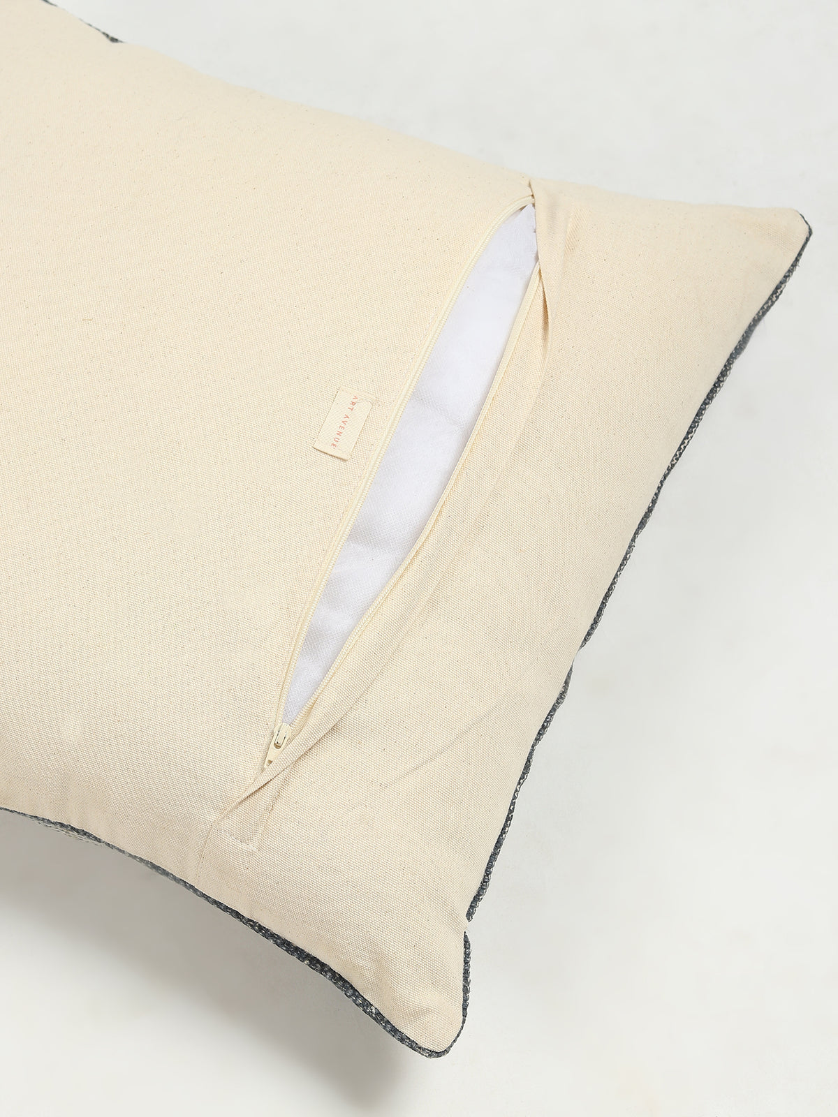 Gazbia Block-Printed Square Cushion Cover