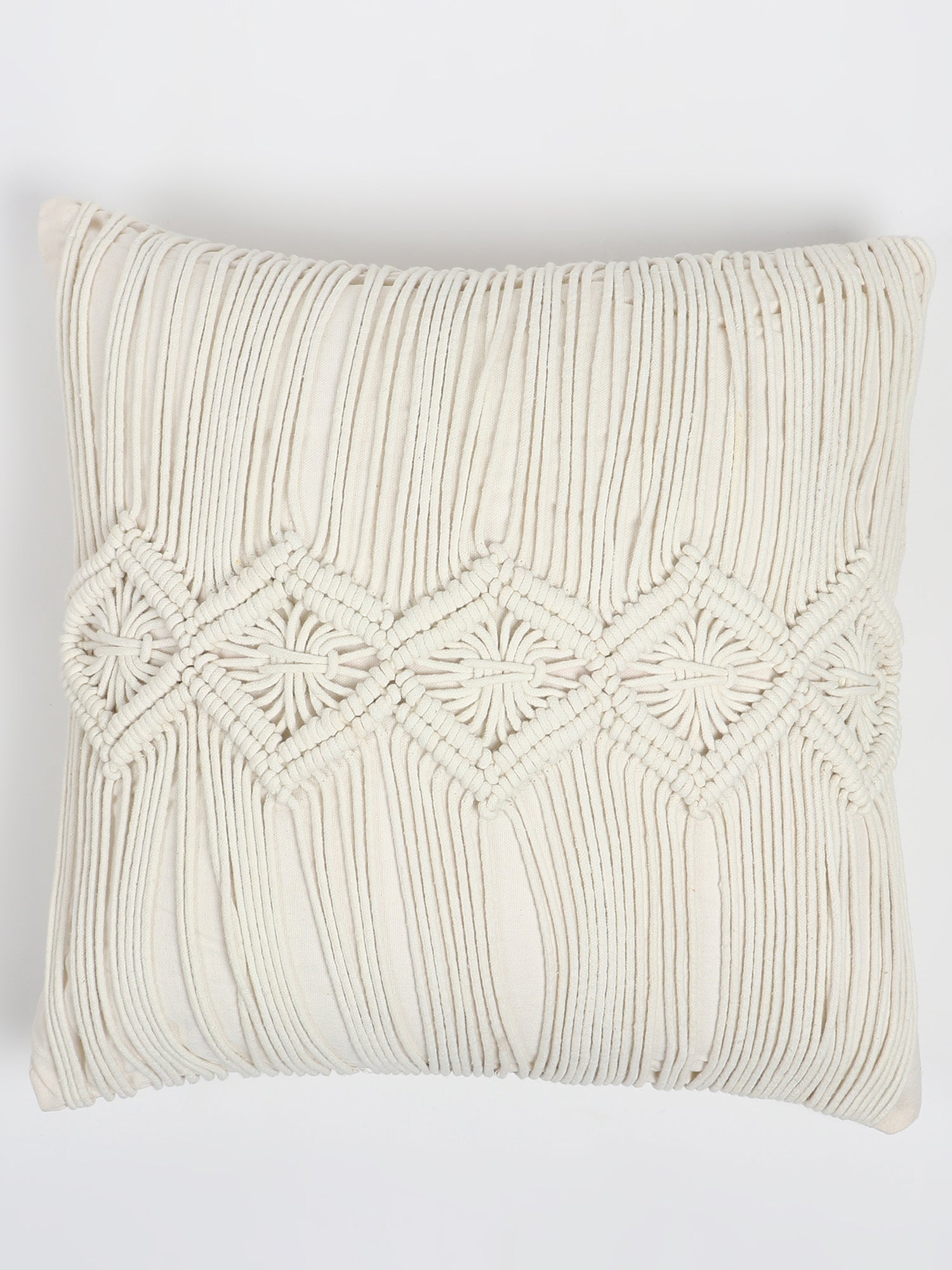 Amun Macramé Square Cushion Cover