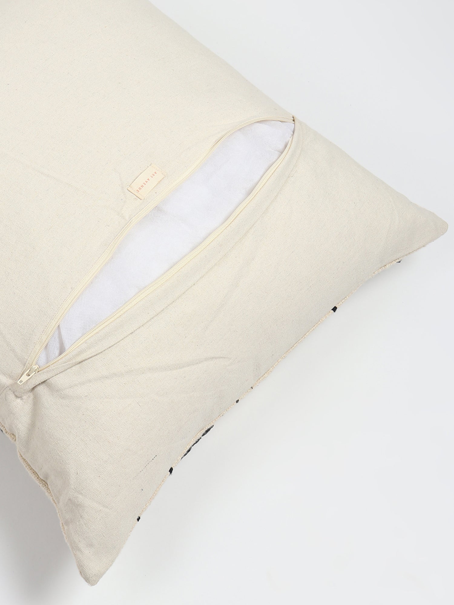 Stellar Oasis Block-Printed Square Cushion Cover