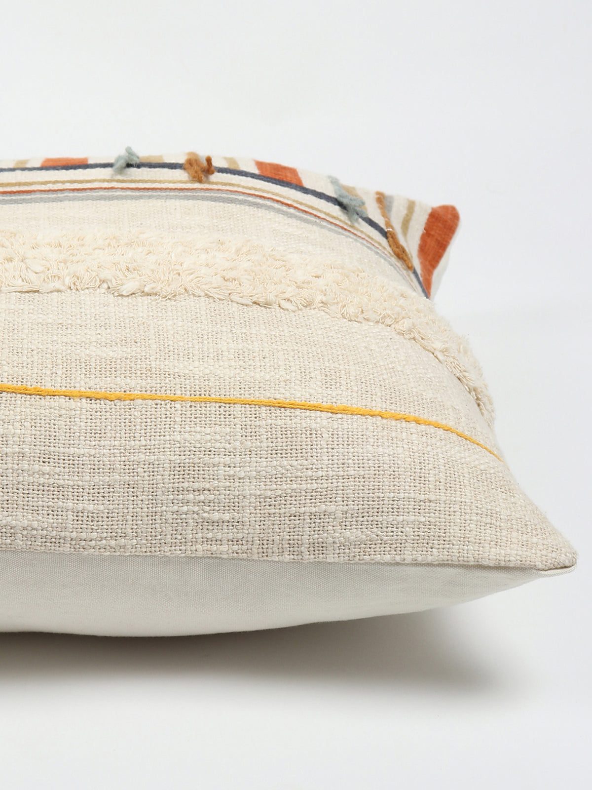 Elektra Printed Tufted Square Cushion Cover