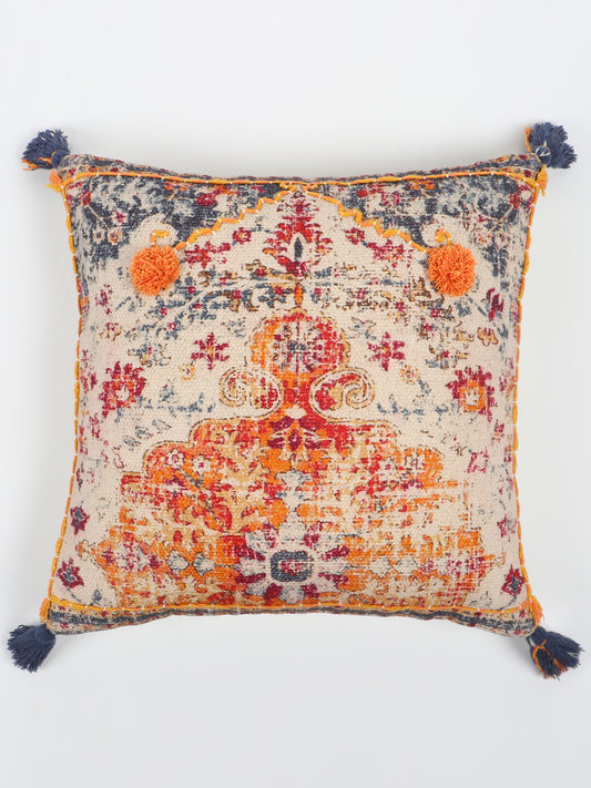 Alstro Block-Printed Square Cushion Cover