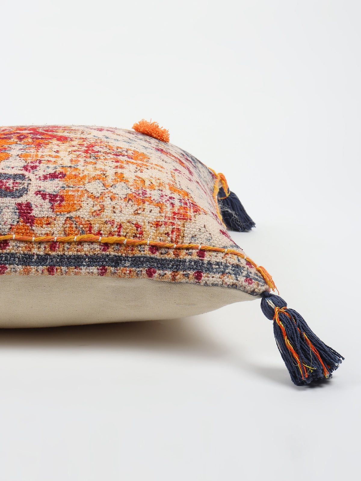 Alstro Block-Printed Square Cushion Cover