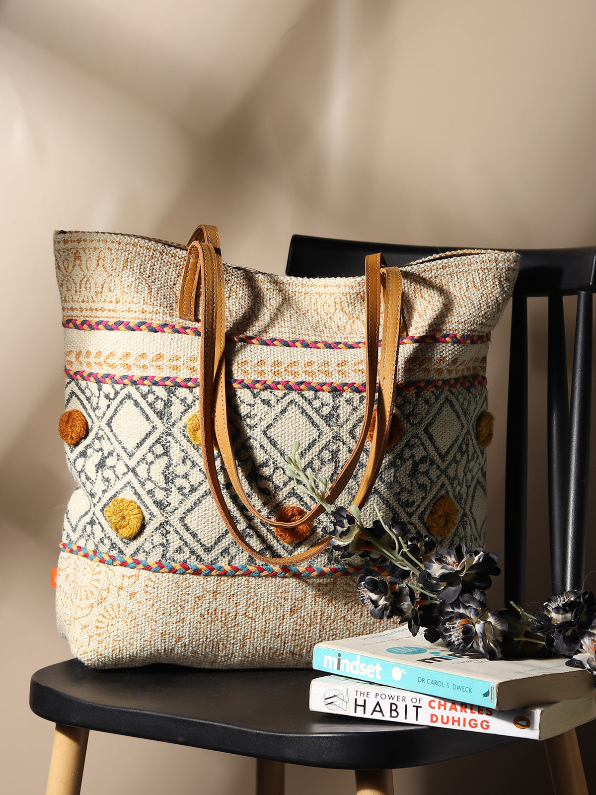 Maize tote bag lifestyle — Art Avenue