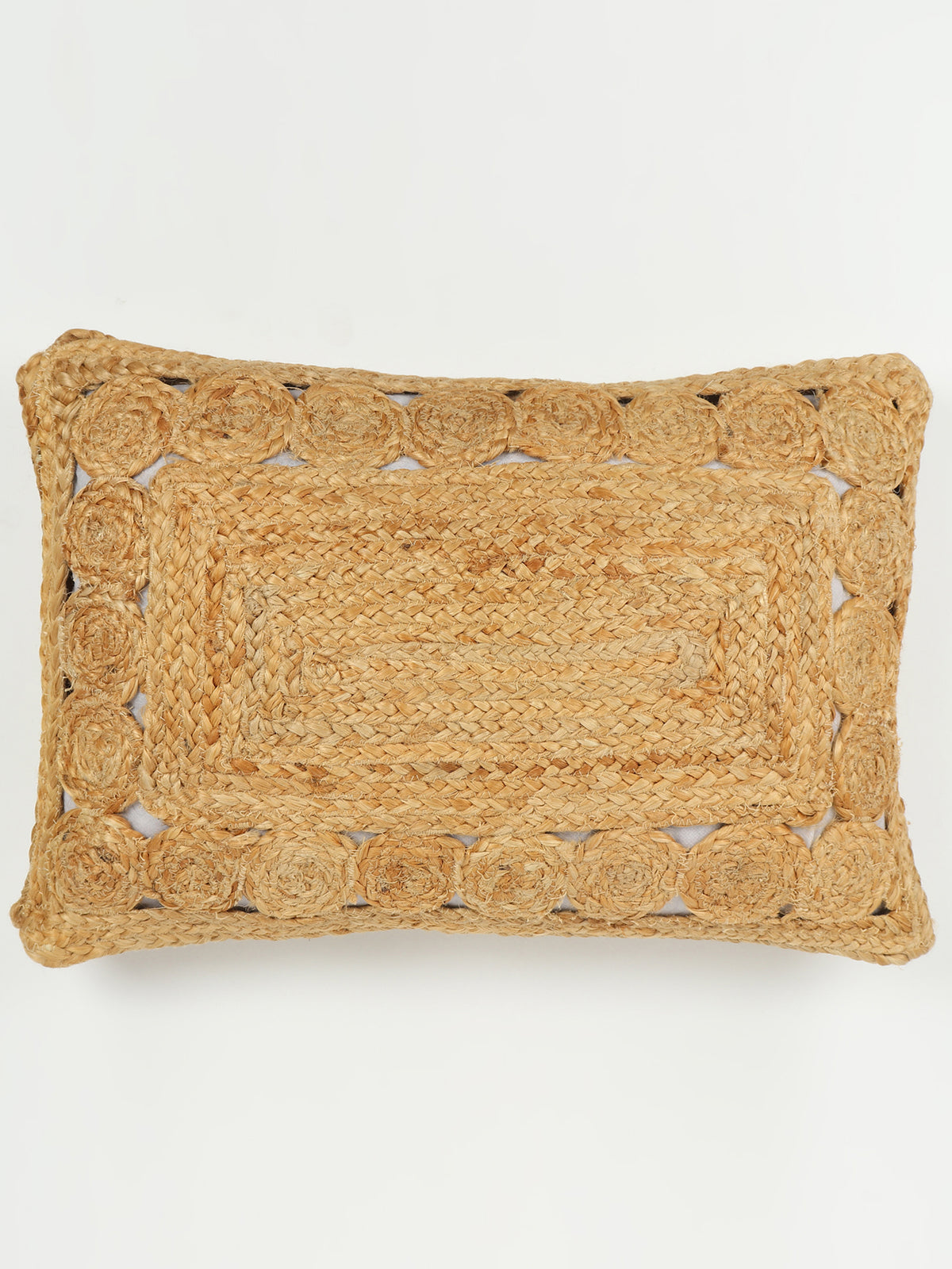Althaia Braided Jute Lumbar Cushion Cover