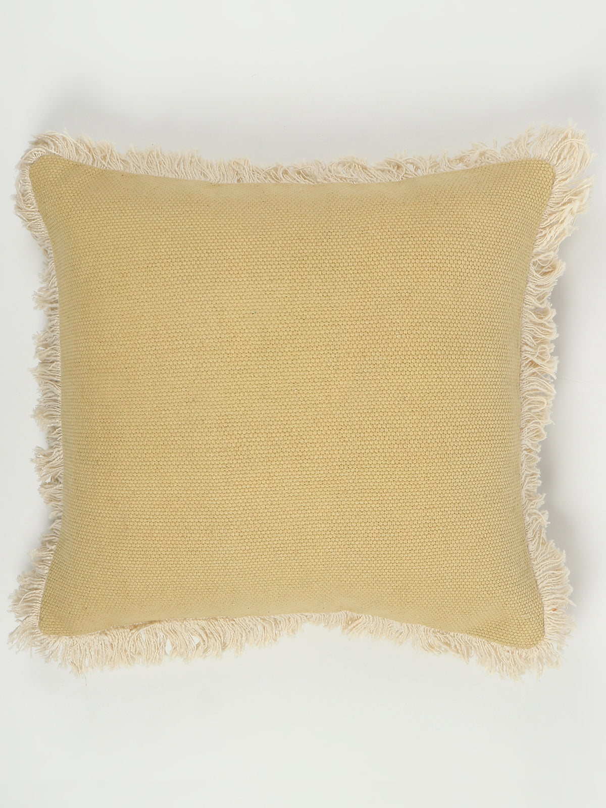 Zeus Solid Blue Square Cushion Cover
