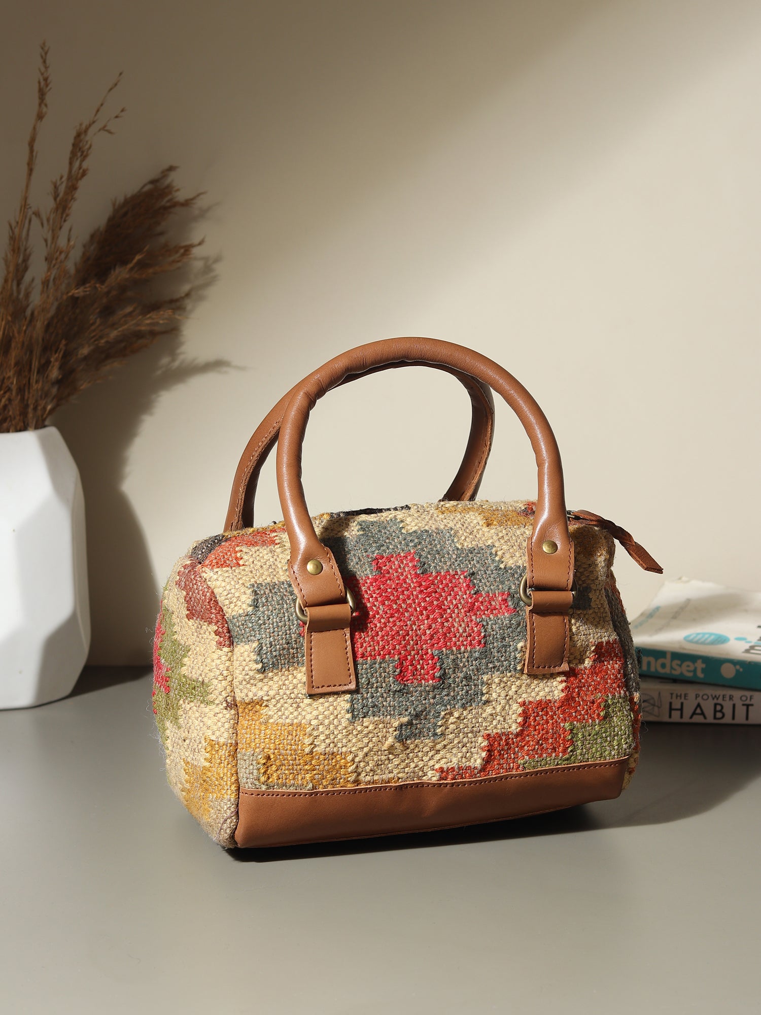 Digilent duffle bag kilim textile detail — Art Avenue