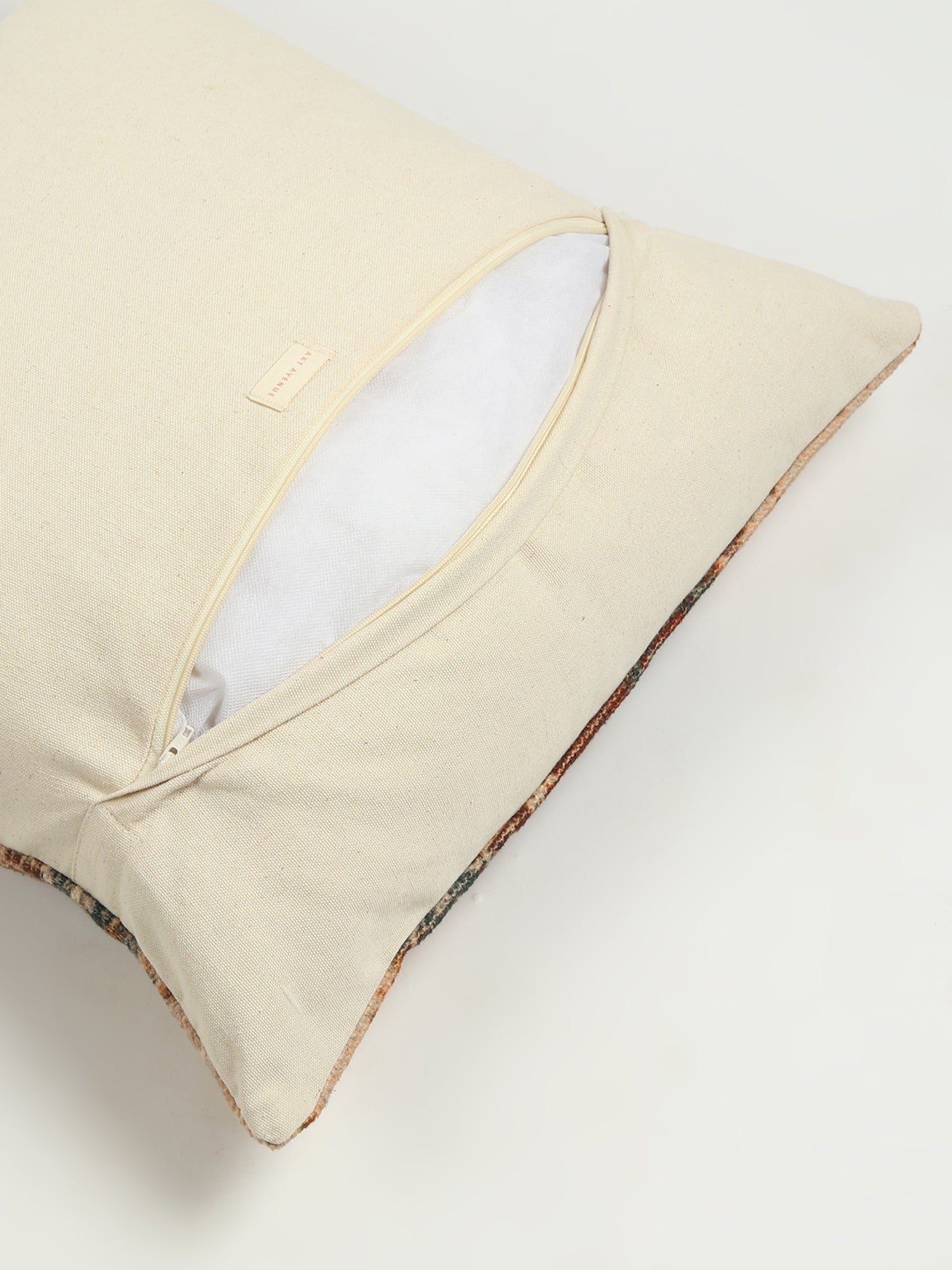 Cerere Block-Printed Square Cushion Cover