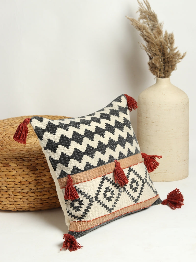 Hecuba Digital-Printed Square Cushion Cover