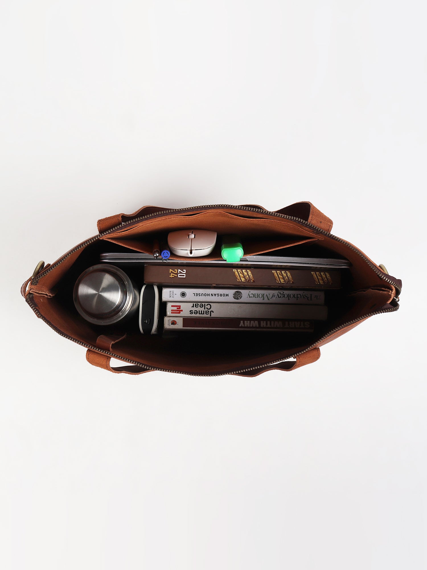 Leather tote and sling bag interior — Art Avenue