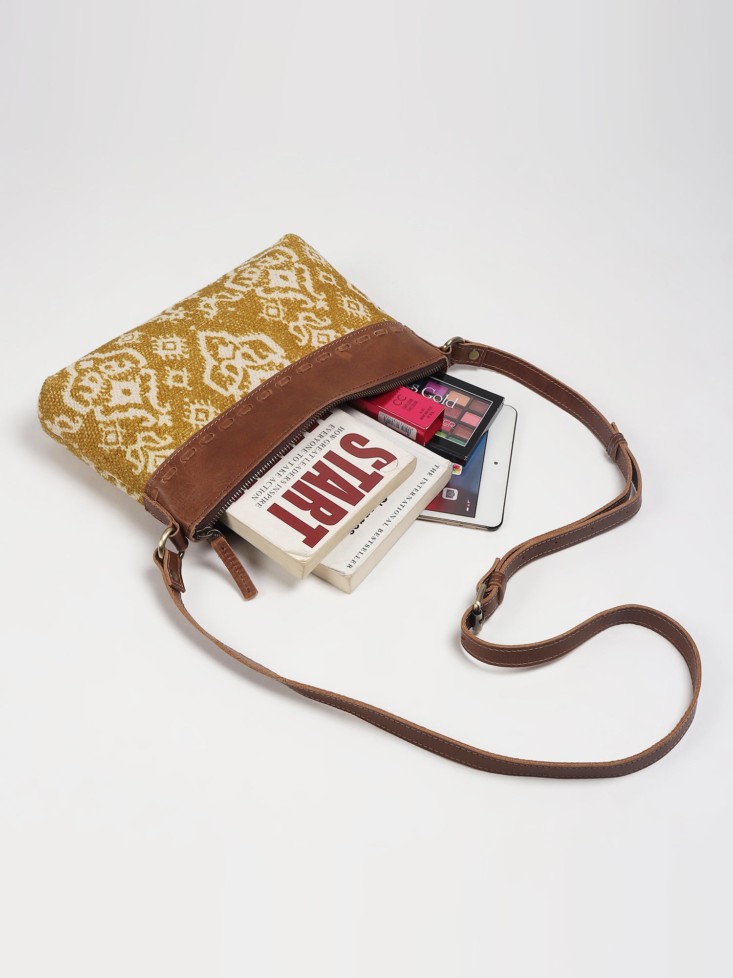 Ayla sling bag alternate angle — Art Avenue