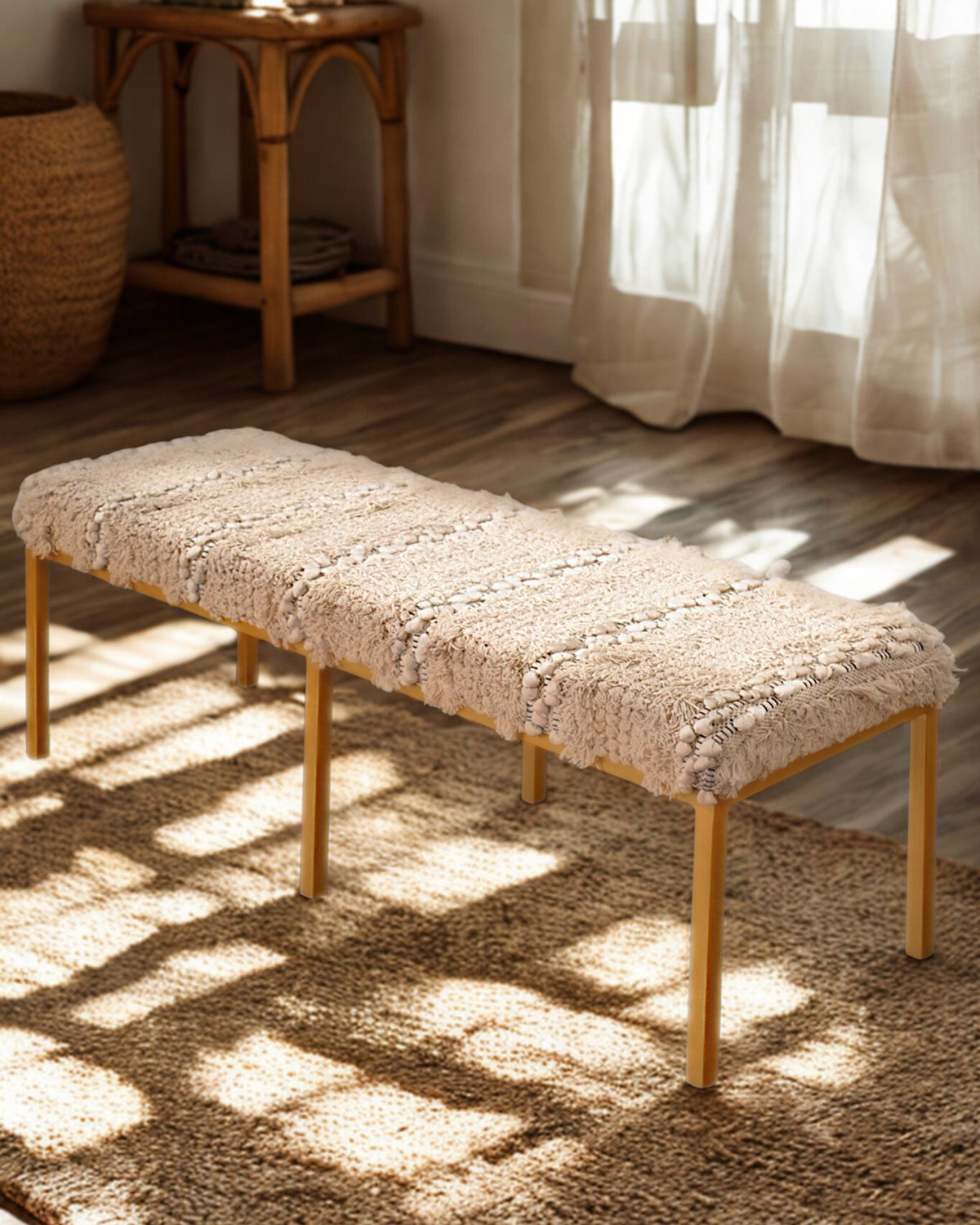 Storage bench side view — Art Avenue