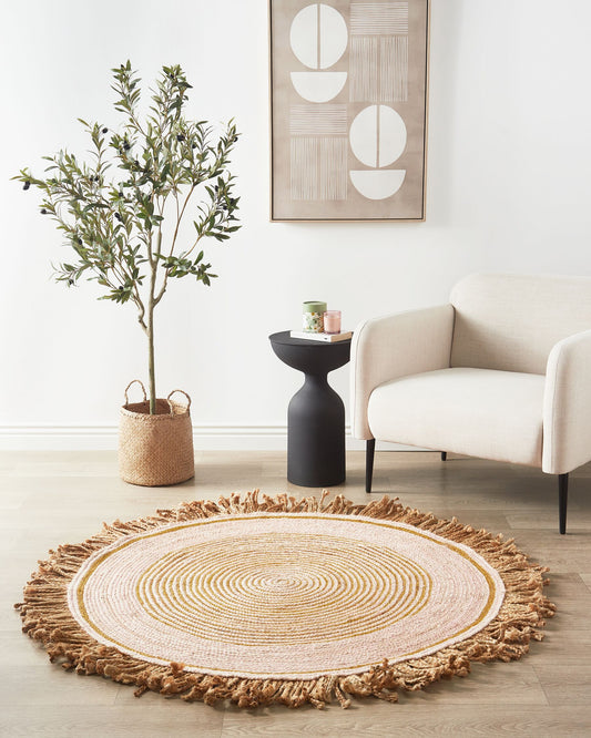 Gisborne Round Braided Jute Rug