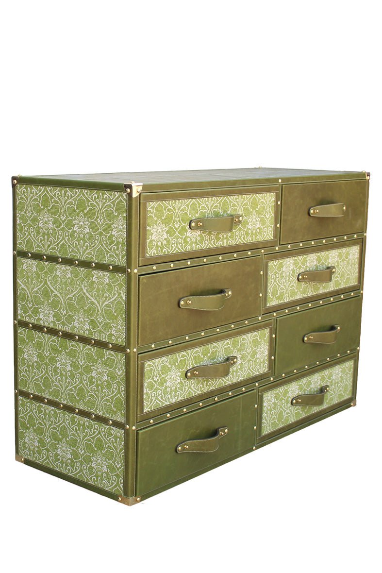 Greenfield leather chest of drawers — drawer detail — Art Avenue