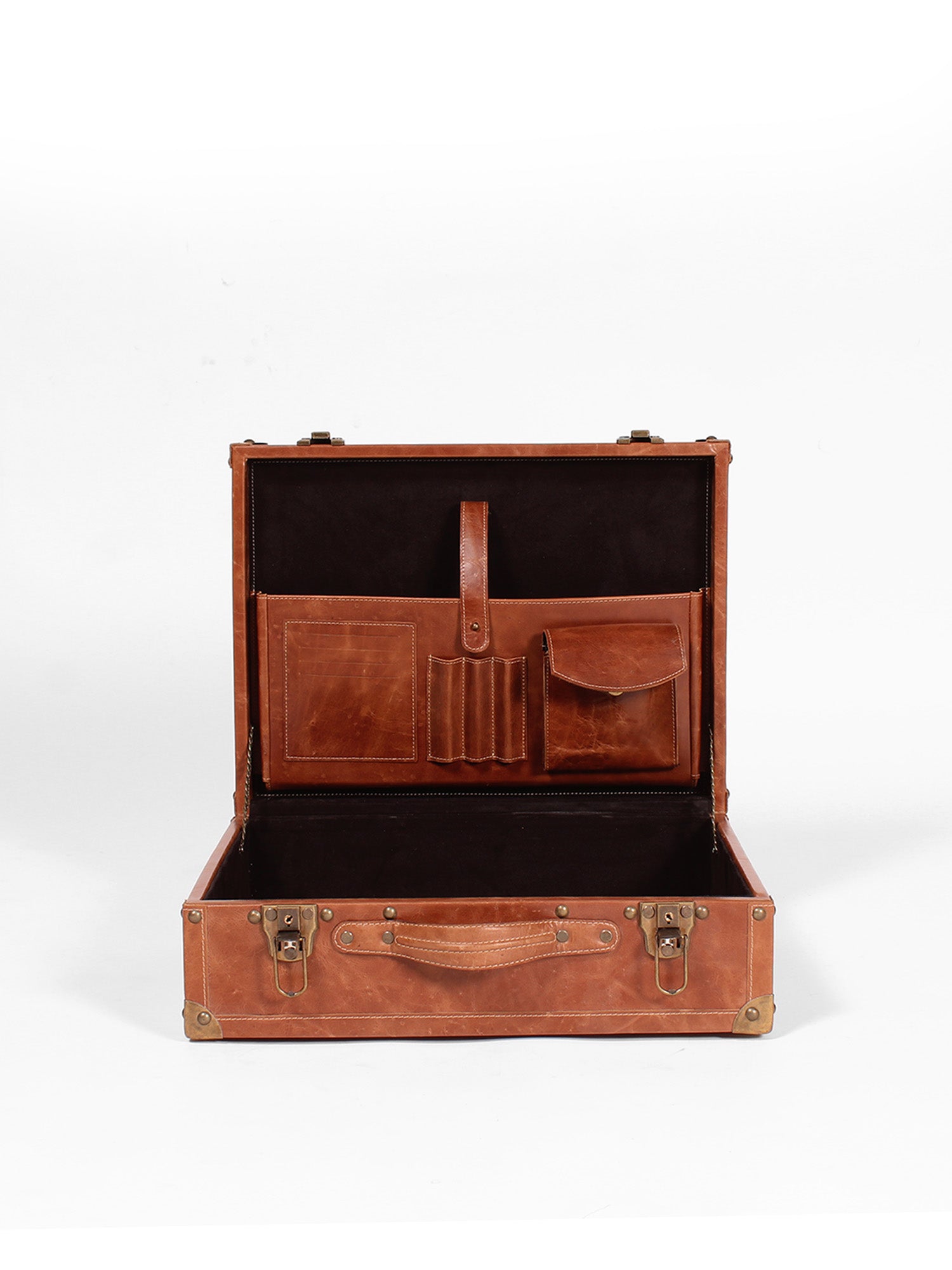 BAXTER - LEATHER  BRIEFCASE - ART AVENUE