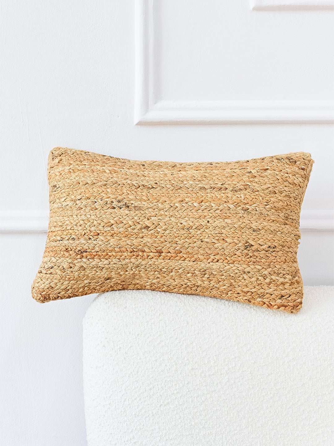 BELLARY- LUMBAR CUSHION COVER - JUTE BRAIDED - ART AVENUE