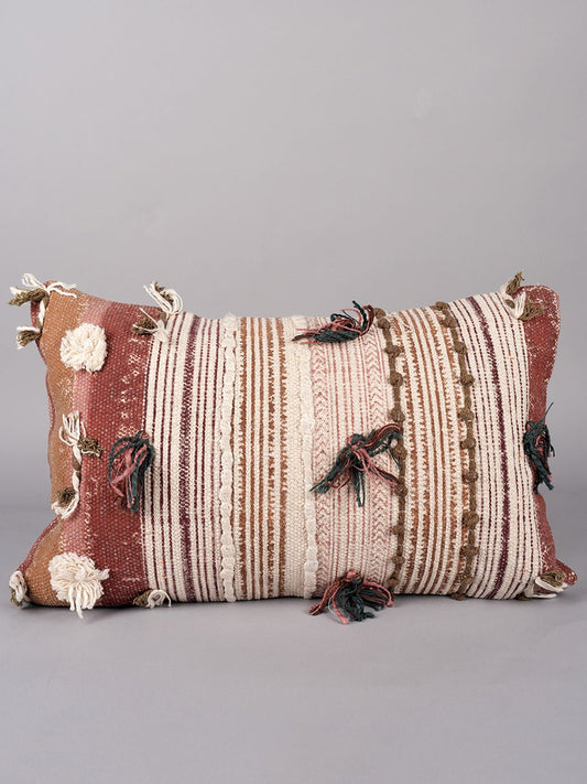 TRANQUIL - BLOCK PRINTED LUMBAR CUSHION COVER - ART AVENUE
