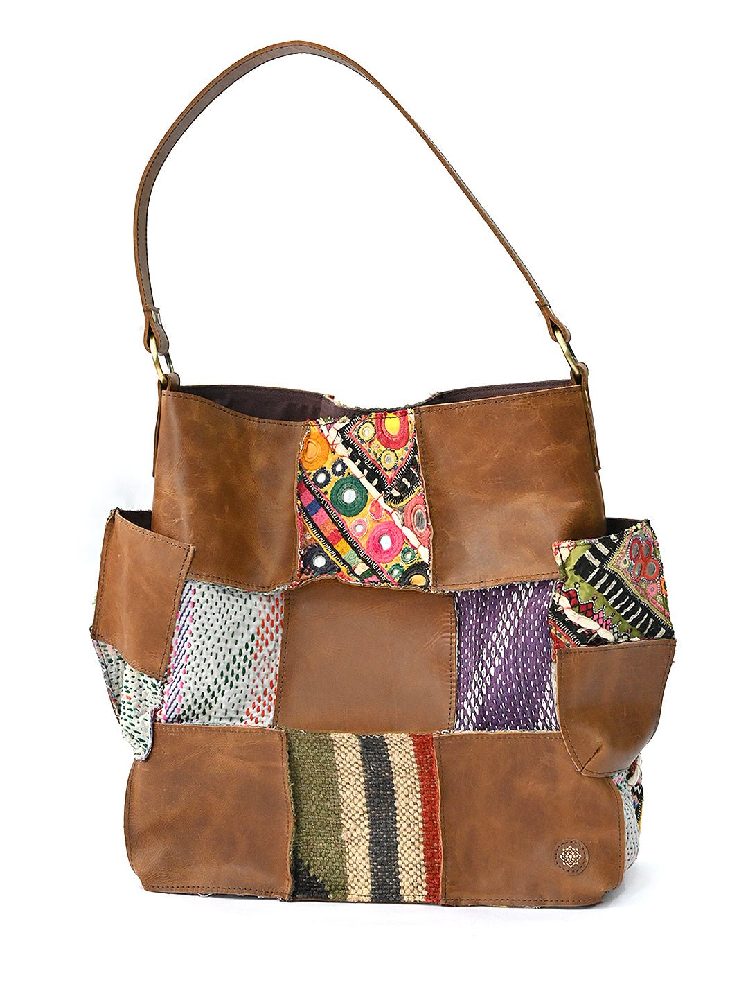Vagator patchwork handbag detail — Art Avenue