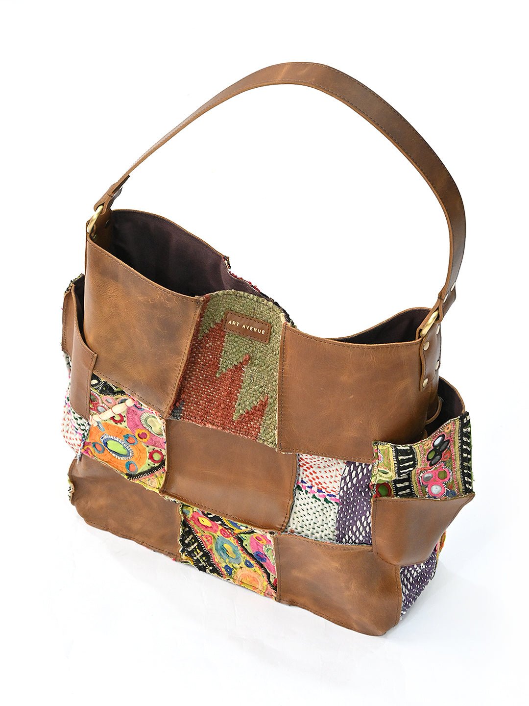 Vagator leather handbag, alternate view — Art Avenue