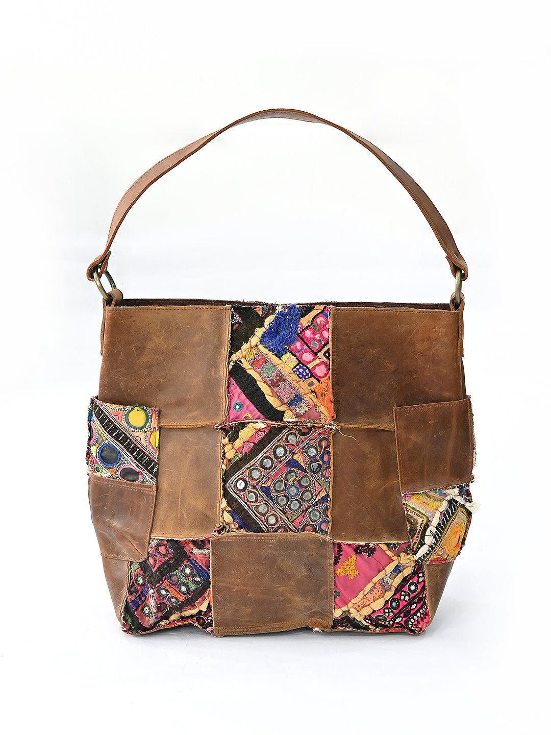 Vagator patchwork handbag second view — Art Avenue
