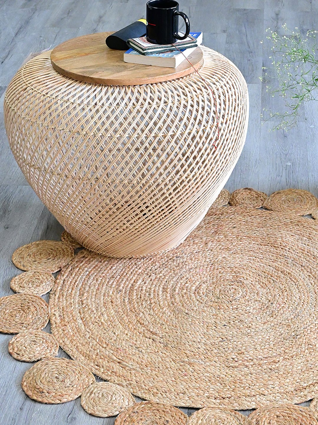 Bamboo table leg and frame detail — Art Avenue