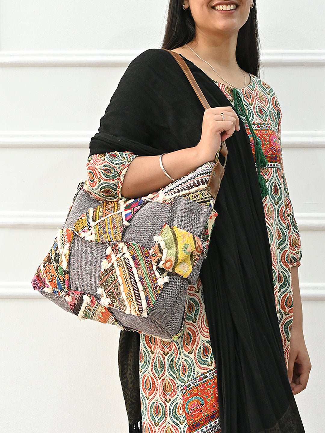 Winked vintage patchwork handbag — Art Avenue