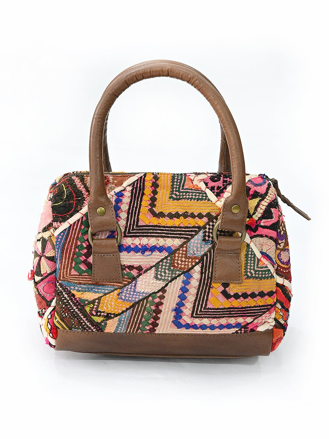 Sparky patchwork duffle bag second view — Art Avenue