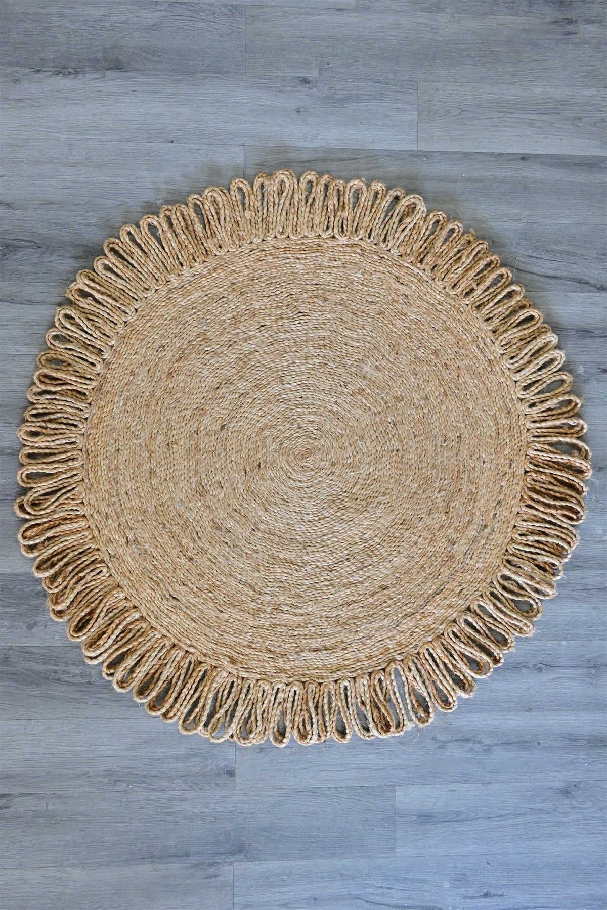 Desire braided jute rug texture — Art Avenue Jaipur