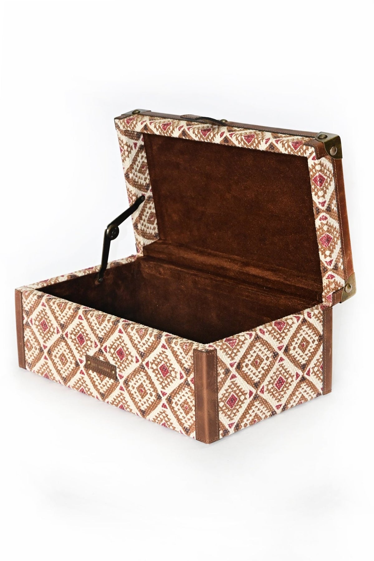 ASTRO- LEATHER & COTTON PRINTED ACCESSORIES BOX - ART AVENUE