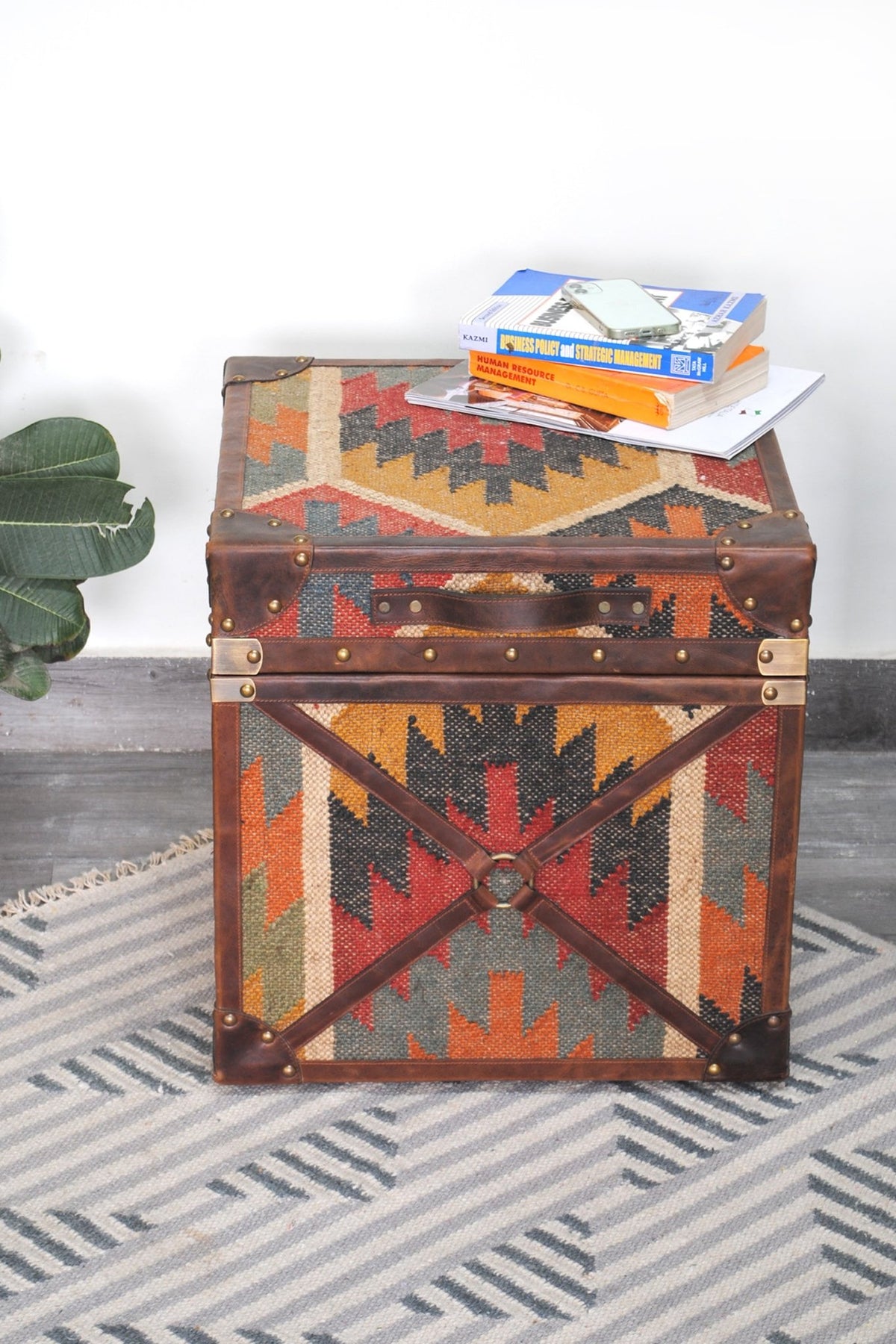 Kilim trunk lid and panel detail — Art Avenue