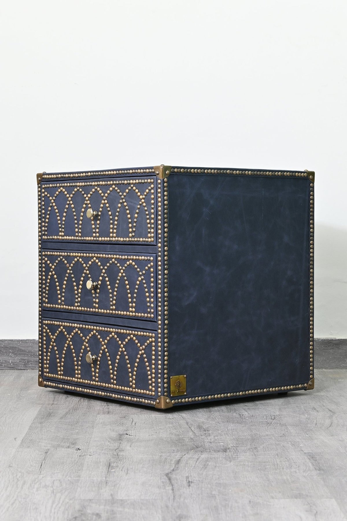 Amy leather chest of drawers — drawer detail — Art Avenue