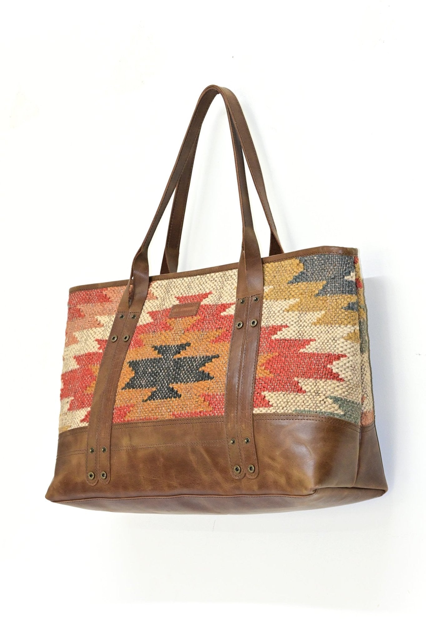 Alpine kilim handbag second view — Art Avenue