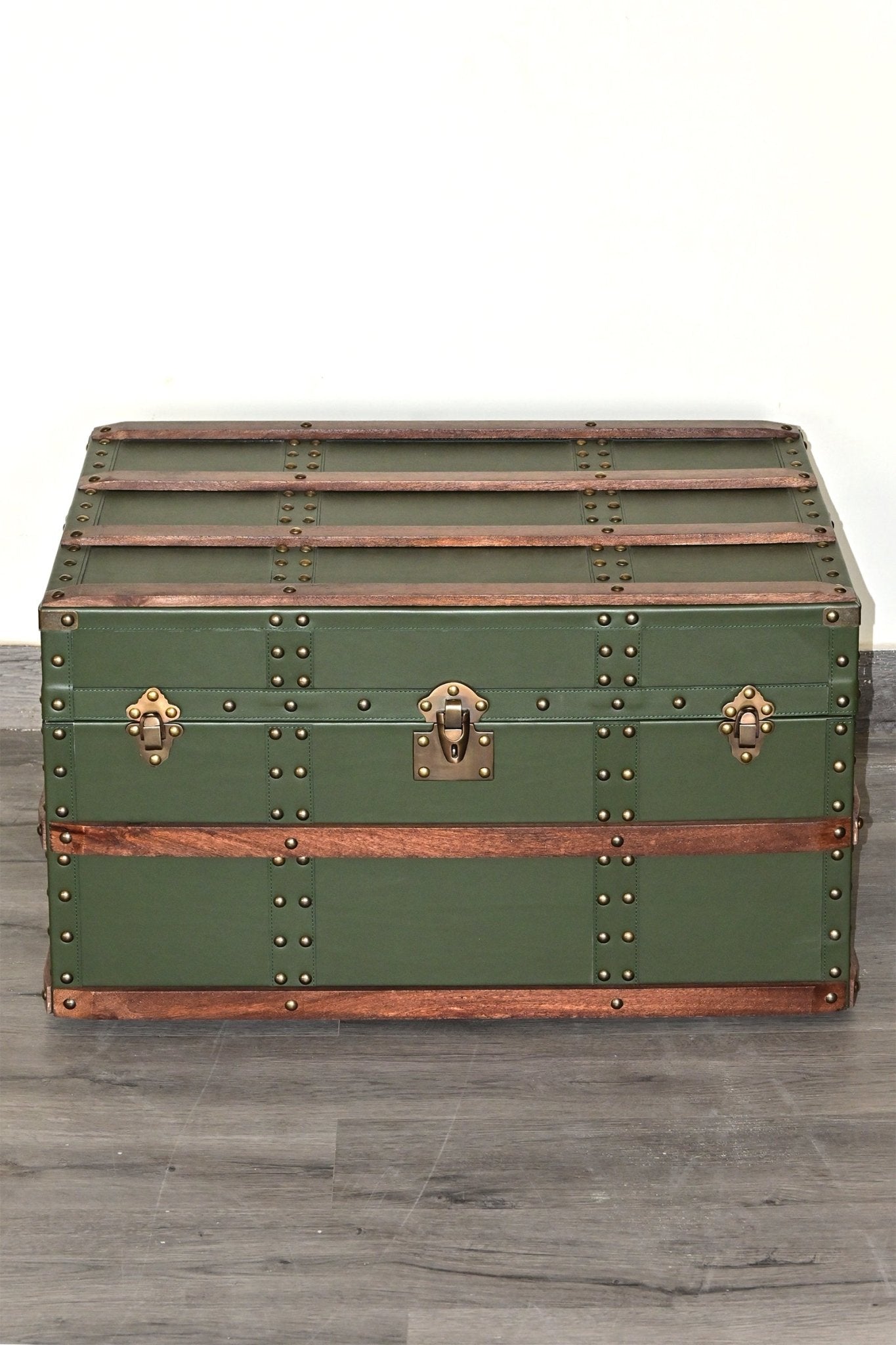 Handcrafted leather bed end trunk — Art Avenue