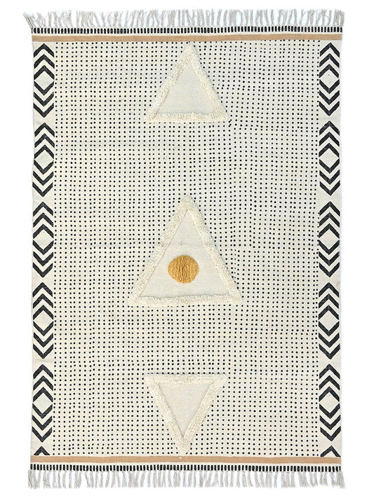 ADEOLA - BLOCK PRINTED RUG - ART AVENUE