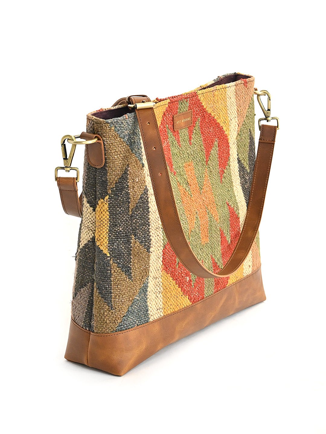 Davina kilim crossbody bag second view — Art Avenue