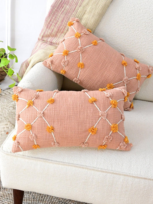 Vegas Overdyed Embroidered Lumbar Cushion Cover — Art Avenue