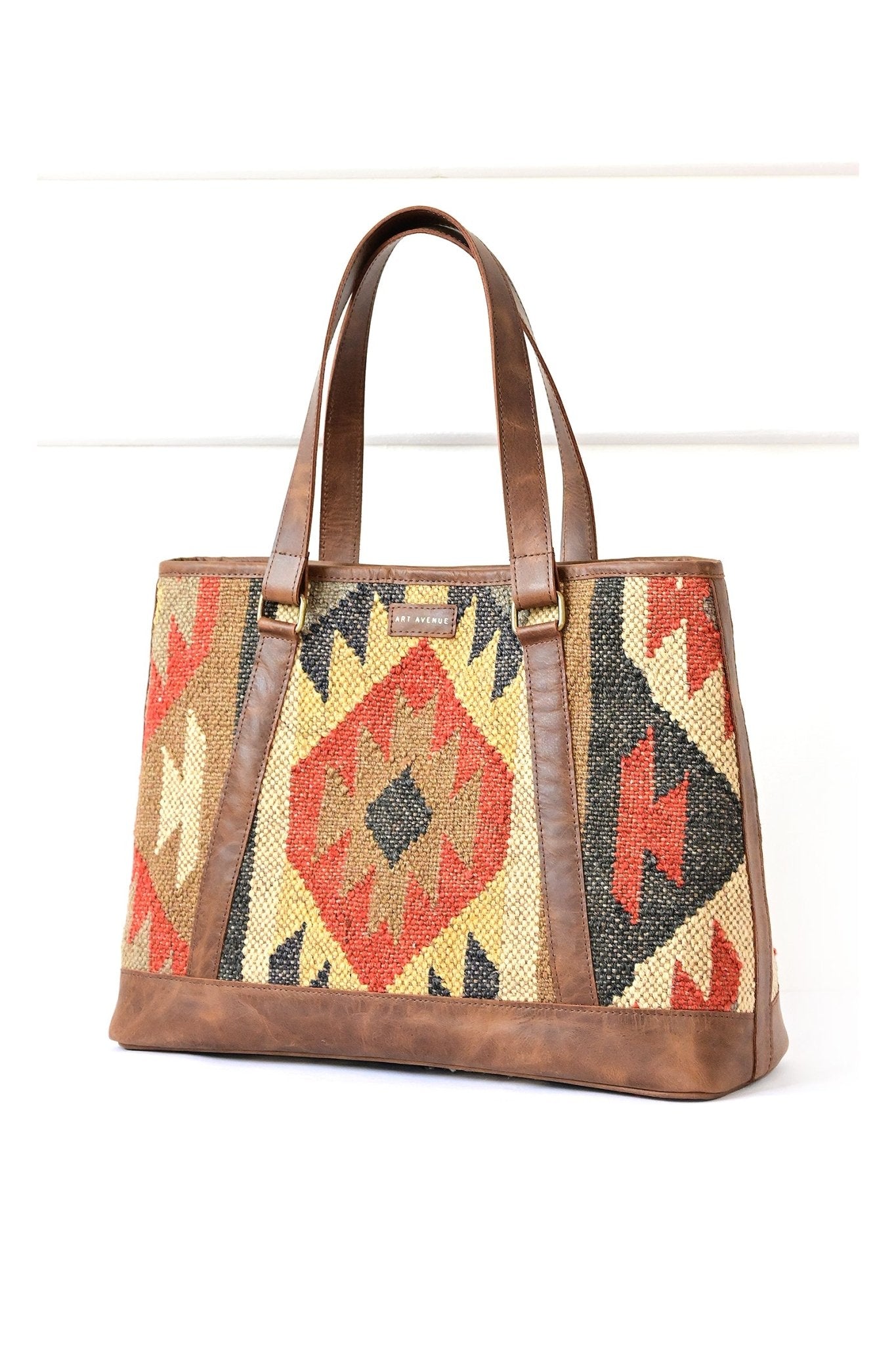 Nymph kilim handbag lifestyle — Art Avenue