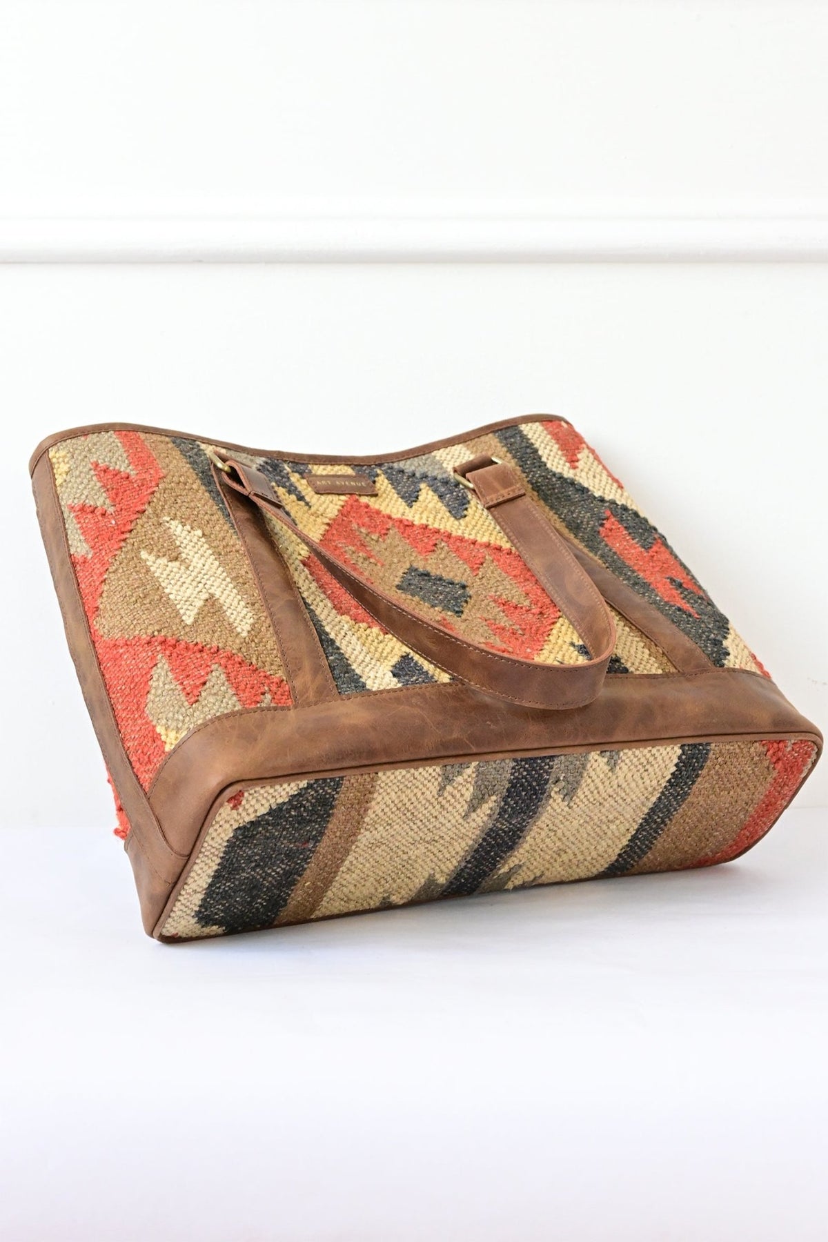 Nymph handbag kilim textile detail — Art Avenue