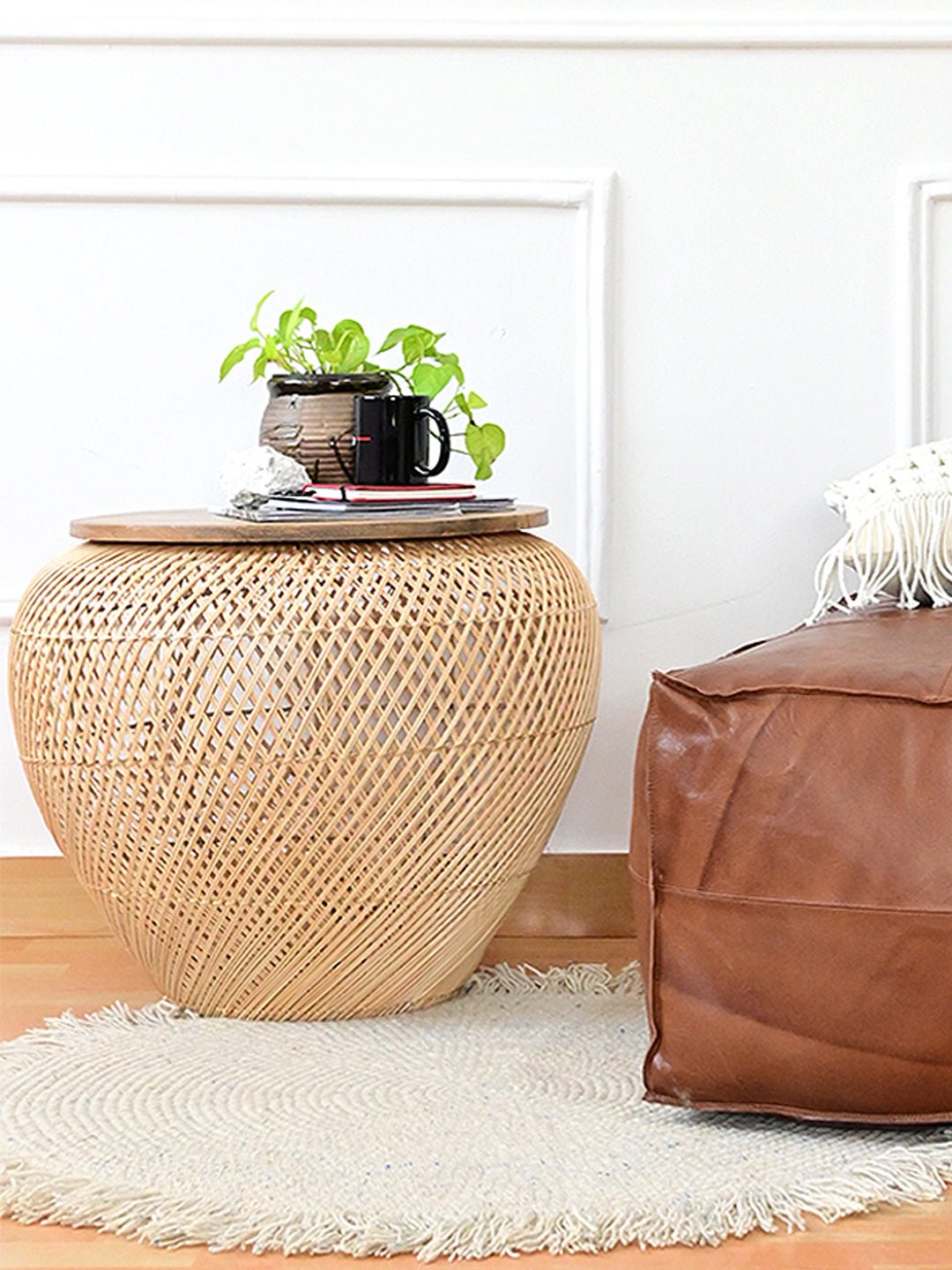 Bamboo table top view — Art Avenue