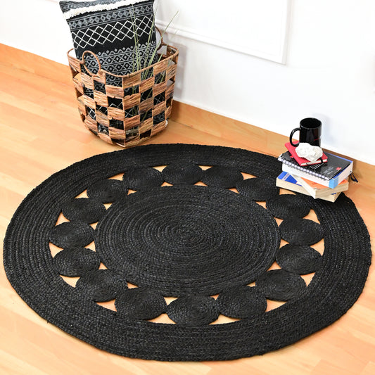 STATIC - ROUND  JUTE  RUG - ART AVENUE
