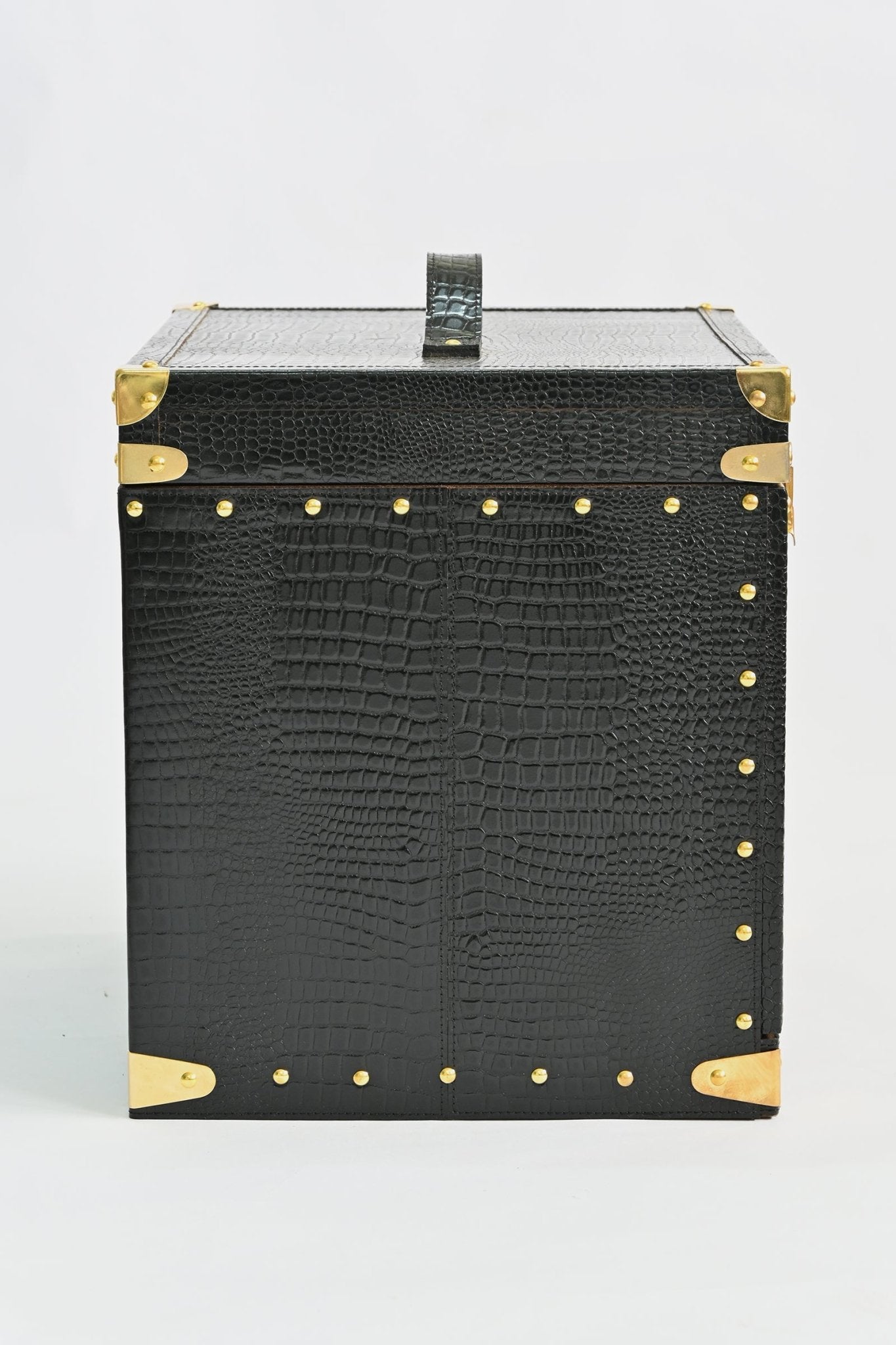 MILANO PORTABLE LEATHER BAR CABINET - ART AVENUE