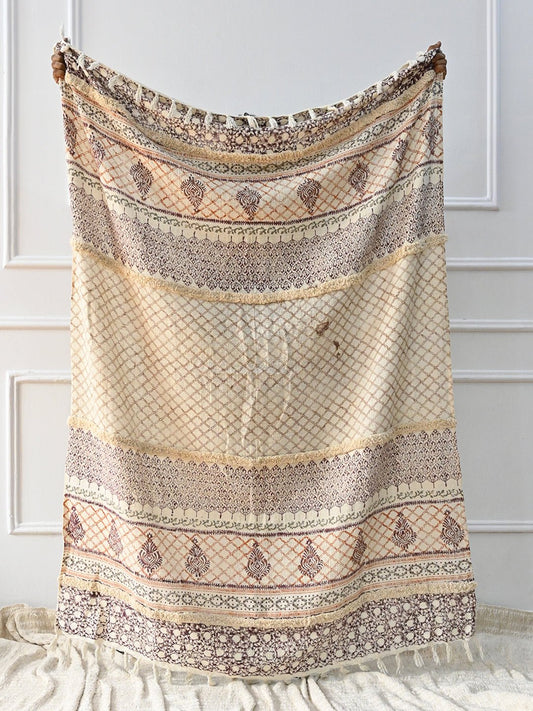 GALINA - BLOCK PRINTED THROW - ART AVENUE