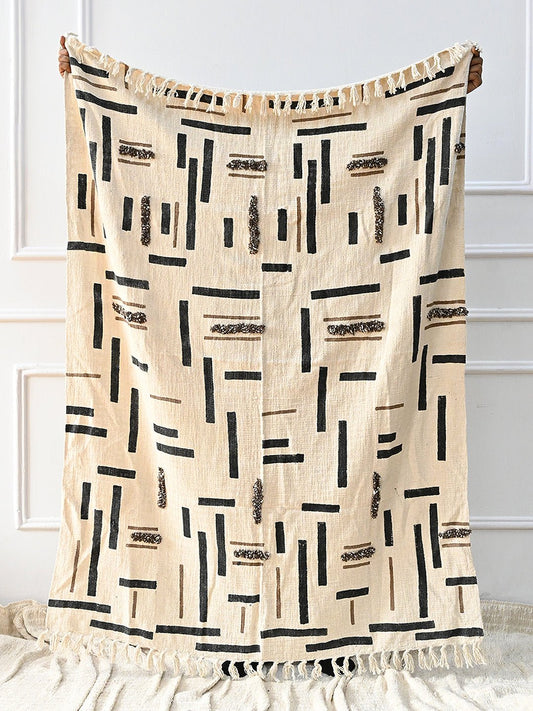 IRIANA - BLOCK PRINTED THROW - ART AVENUE