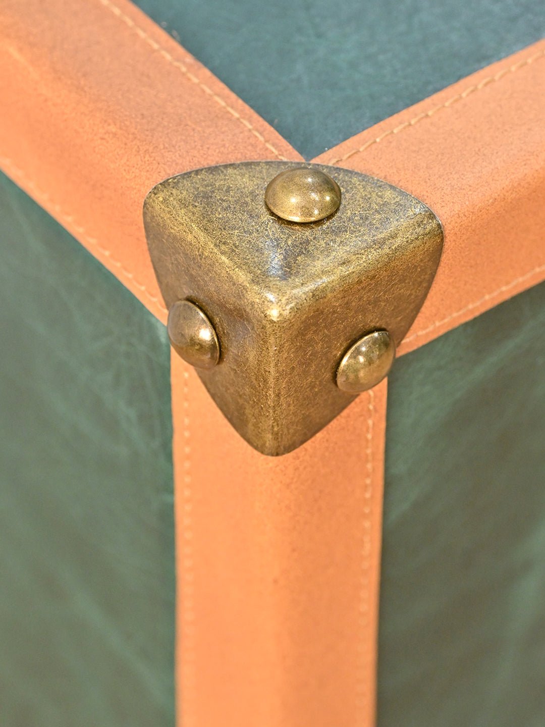 MARTIN - THREE DRAWER LEATHER TABLE - ART AVENUE