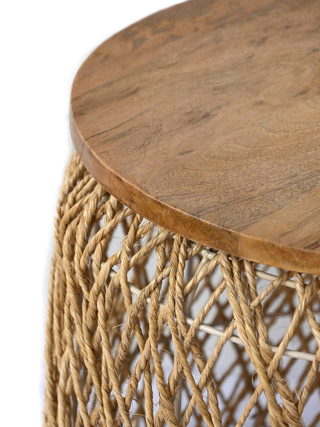 KOMAKI - MULTIPURPOSE JUTE SIDE TABLE - ART AVENUE