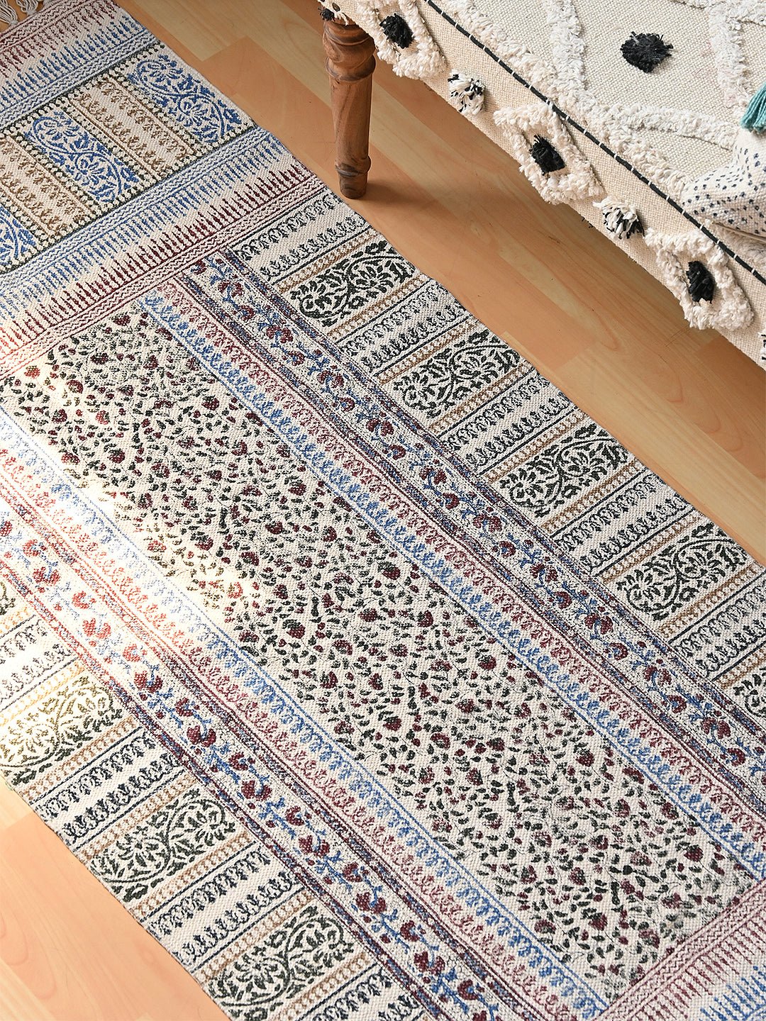 Banjul cotton floor runner pattern detail — Art Avenue