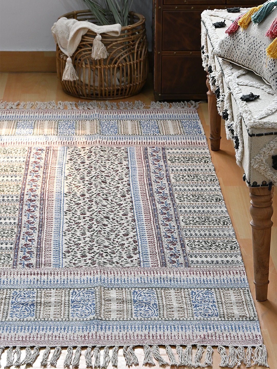 Banjul block-printed runner multiple lengths — Art Avenue Jaipur