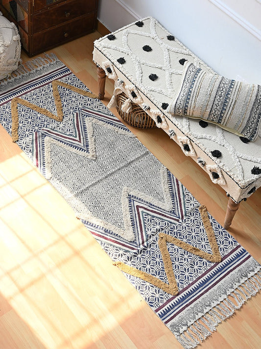 Gateway block-printed floor runner — handmade in Jaipur