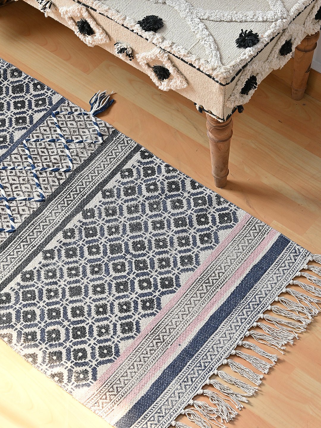 DOWNTOWN - BLOCK PRINTED FLOOR RUNNER - ART AVENUE