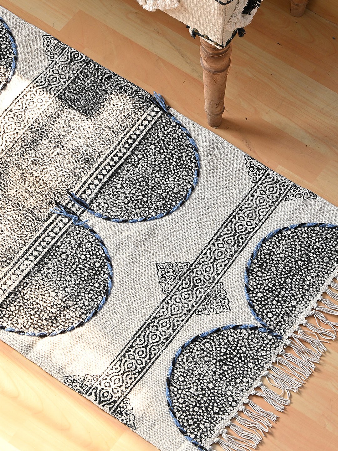 Gitega cotton floor runner pattern detail — Art Avenue